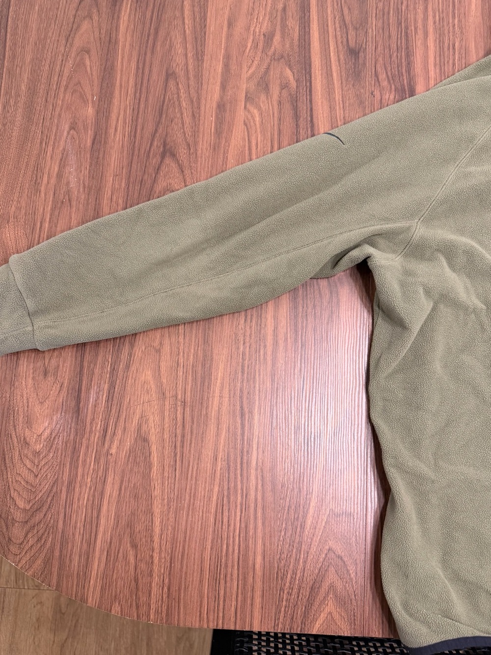 Nike Olive Green Quarter-Zip Fleece Pullover - Picture 9 of 11